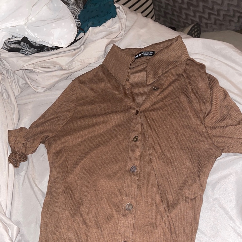 Shein Blouse Quarter Sleeve